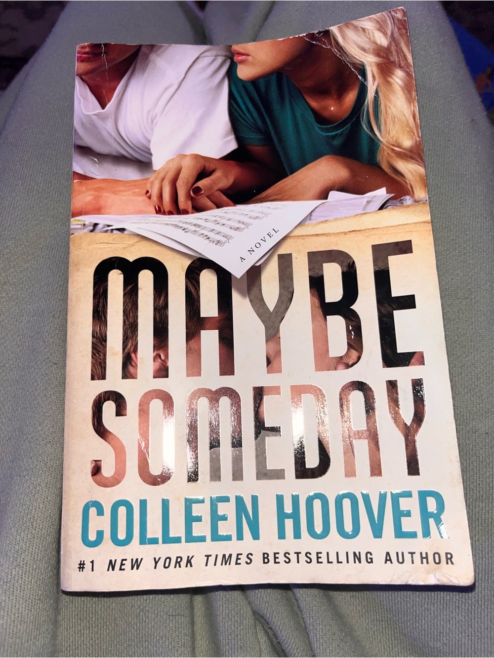 Maybe Someday by - Teal and Cream Paperback Novel